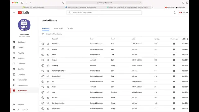 'Video thumbnail for 🎶 YouTube Audio Library - Royalty FREE Music For Podcasts and Videos'