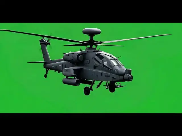 'Video thumbnail for Black Hawk UH 60 Helicopter Side View on Green Screen'