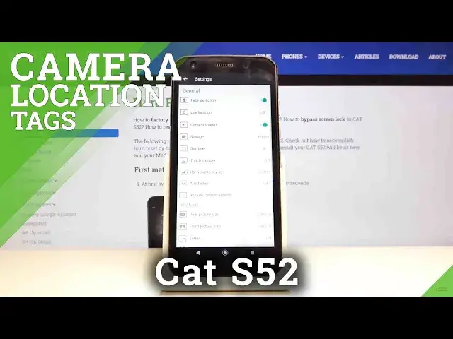 'Video thumbnail for How to Manage Camera Location Tags in CAT S52  - Add Location to Photo'