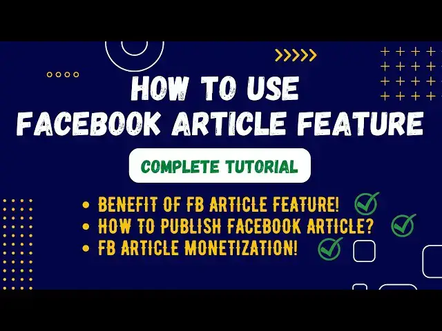 'Video thumbnail for How To Use Facebook Article Feature'