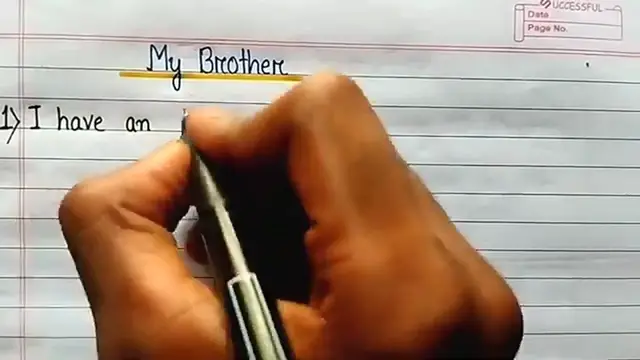 'Video thumbnail for 10 Lines Essay on My Brother in English ⬆︎'
