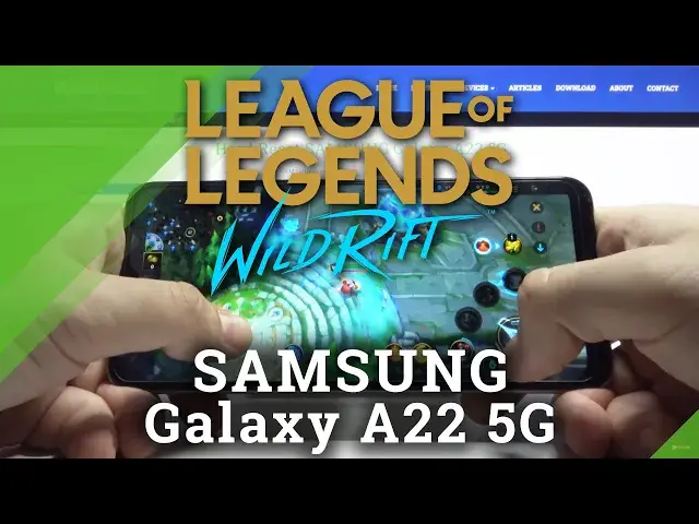 'Video thumbnail for Test Game LoL: Wild Rift on SAMSUNG Galaxy A22 5G | MediaTek Dimensity 700 | 4GB RAM Gameplay Check'