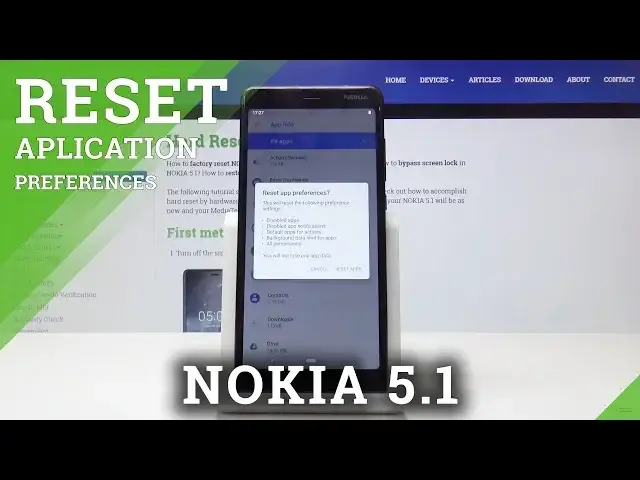 'Video thumbnail for How to Reset App Preferences in NOKIA 5.1 - Resore App Configuration'