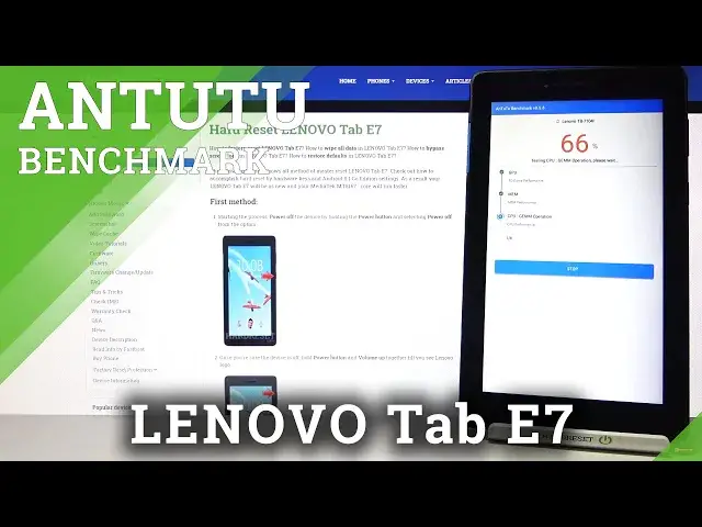 'Video thumbnail for Lenovo Tab E7 AnTuTu Benchmark - MediaTek MT8167 - 1GB RAM - ARM Mali-400  Efficiency'