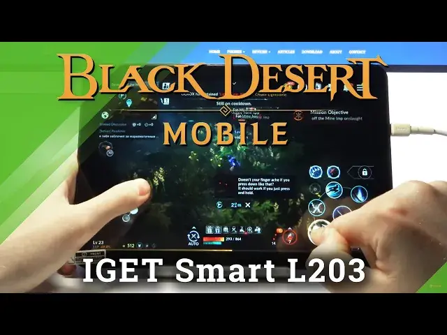 'Video thumbnail for Test Game Black Desert Mobile on IGET Smart L203 | SC9863A | 3GB RAM | Gameplay - FPS Check'