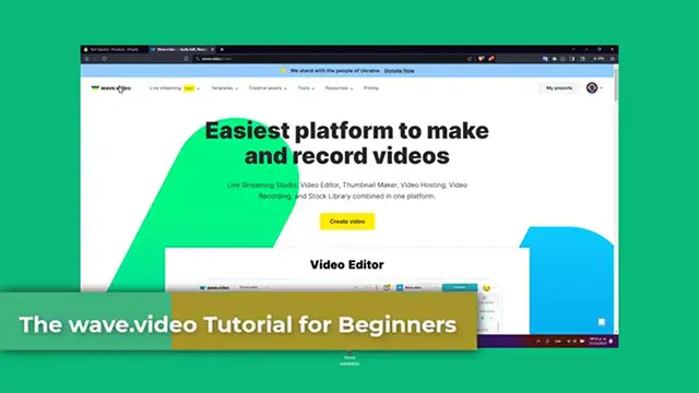 'Video thumbnail for Wave.Video Tutorial How To Use Wave.Video'