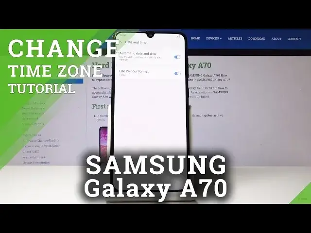 'Video thumbnail for How To Change Date & Time in SAMSUNG Galaxy A70 - Update Time Settings'