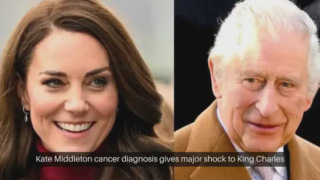 'Video thumbnail for Kate Middleton cancer diagnosis gives major shock to King Charles'
