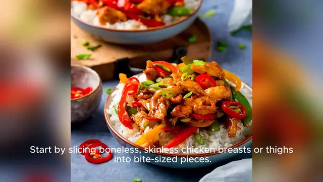 'Video thumbnail for Simple Chicken Stir-Fry'