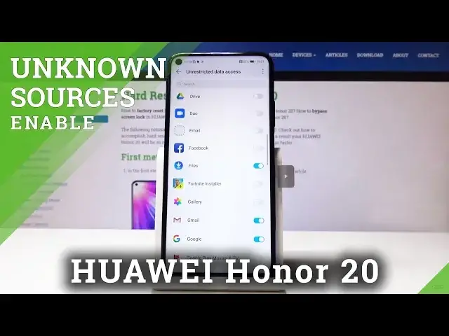 'Video thumbnail for How to Enable Unknown Sources in HUAWEI Honor 20 - Advanced Options'