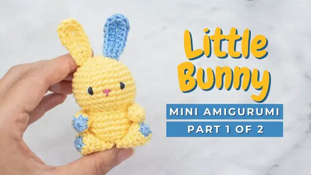 'Video thumbnail for How to crochet a bunny! QUICK Little Easter Bunny amigurumi tutorial pattern PART 1'