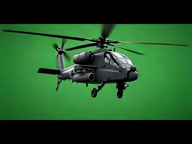 'Video thumbnail for UH 60 Black Hawk Helicopter Rotors Spinning on Green Screen'