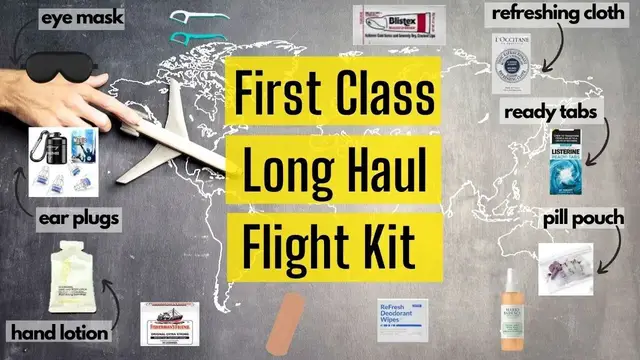 'Video thumbnail for DIY Flight Amenity Kit | How To Make Your Own | Customized | Personalized Long Haul Flight Bag'
