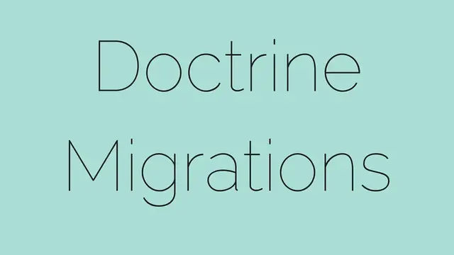 'Video thumbnail for Doctrine Migrations Bundle - Starting from Scratch'