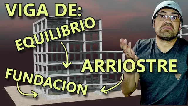 'Video thumbnail for Diferencia entre viga de fundación, de equilibrio, y de arriostre'