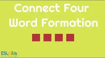 'Video thumbnail for ESL Game: Connect Four Word Formation'