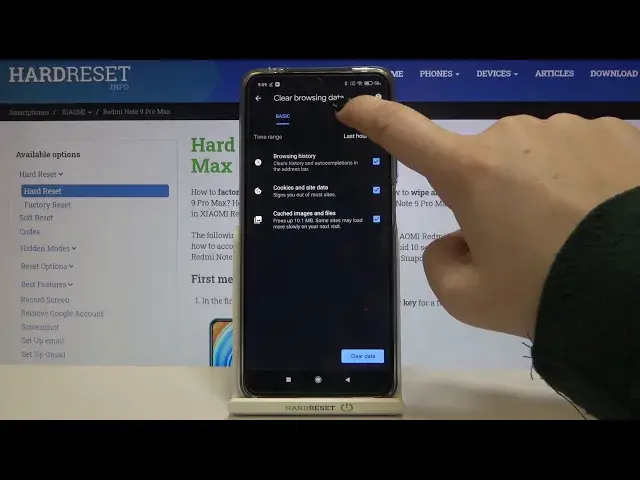 'Video thumbnail for How to Clear Browsing Data in XIAOMI Redmi Note 9 Pro Max – Reset Browser History'