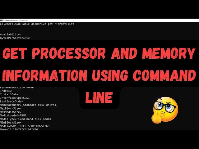 'Video thumbnail for How to Get Processor and Memory information Using Command Line ?'