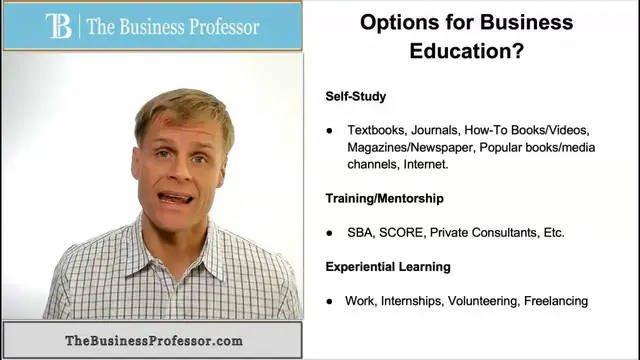'Video thumbnail for Options for Business Education'