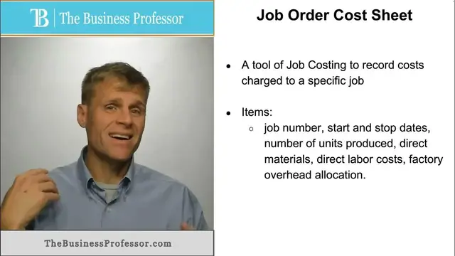 'Video thumbnail for Job Order Cost Sheet'