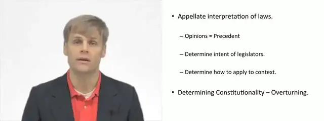 'Video thumbnail for Judicial Branch and Making Law'
