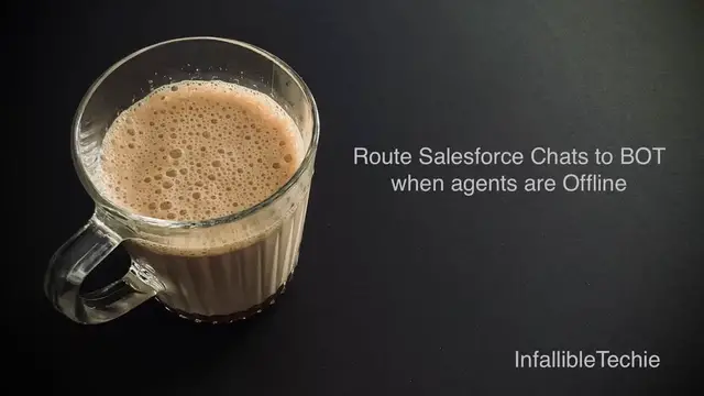 'Video thumbnail for Route Salesforce Chats to BOT when agents are Offline'