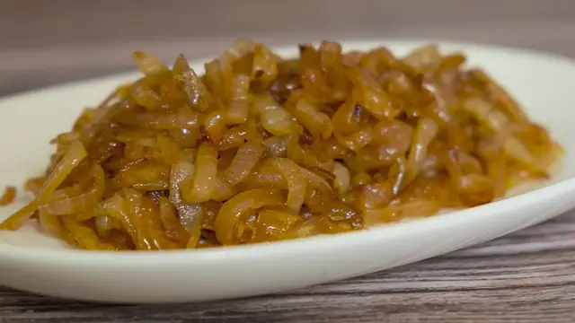 'Video thumbnail for Como hacer Cebolla Caramelizada sin azúcar'