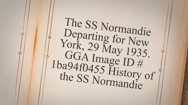 'Video thumbnail for SS Normandie History, Background, & - History, Accommodations, & Ephemera Collection'