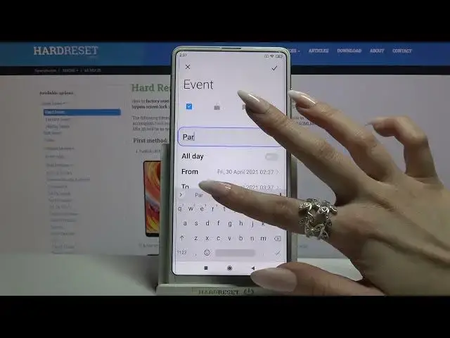 'Video thumbnail for How to Add Event to Calendar in XIAOMI Mi Mix 2S – Create Event Notification'
