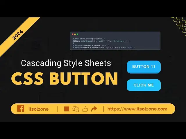 'Video thumbnail for Master CSS Buttons | Button 11 | Web Development | UI Design | Responsive Button | ITSolZone'