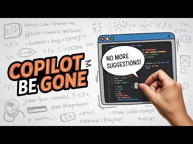 'Video thumbnail for How to Turn off & Disable Github Copilot Inline Code Suggestions in VS Code'