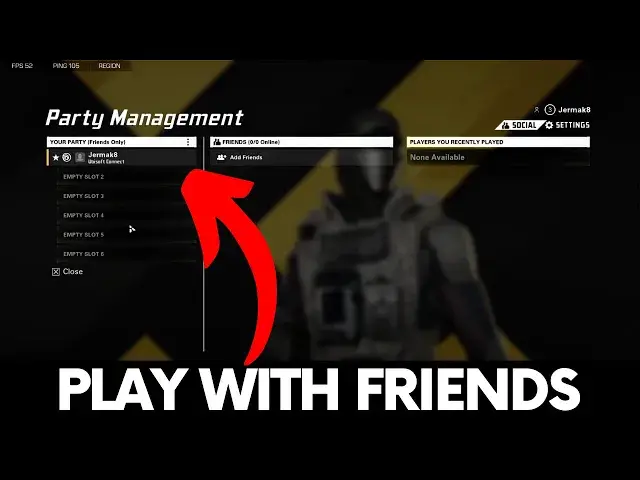 'Video thumbnail for How to Play with Friends on XDefiant PC - Create Party'