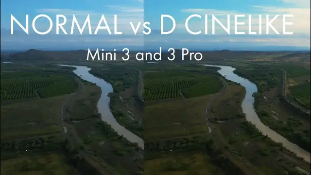 'Video thumbnail for DJI Mini 3 Pro Color Profile - 10 bit D-Cinelike vs 8 bit Normal'