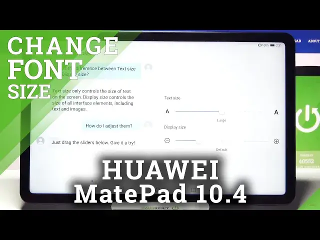 'Video thumbnail for How to Change Font Size in HUAWEI MatePad 10.4 – Find Font Options'