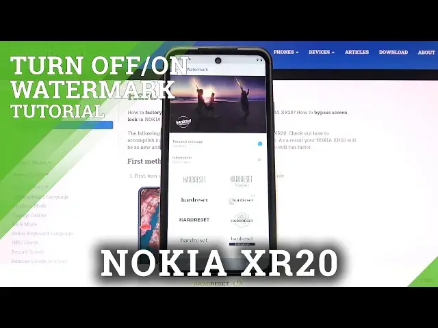 'Video thumbnail for How to Manage Camera Watermark on Nokia XR20 – Set Up Watermark'