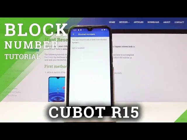 'Video thumbnail for How to Block Number in CUBOT R15 - Create Blacklist'