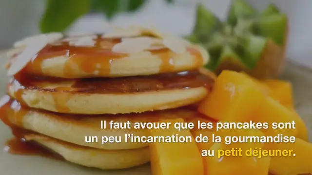 'Video thumbnail for Pancakes moelleux à la vanille'