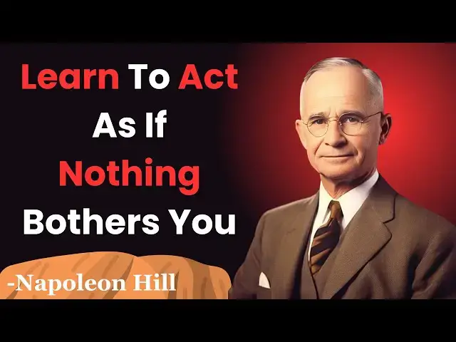 'Video thumbnail for Learn To Act As If Nothing Bothers You | Napoleon Hill Classes'