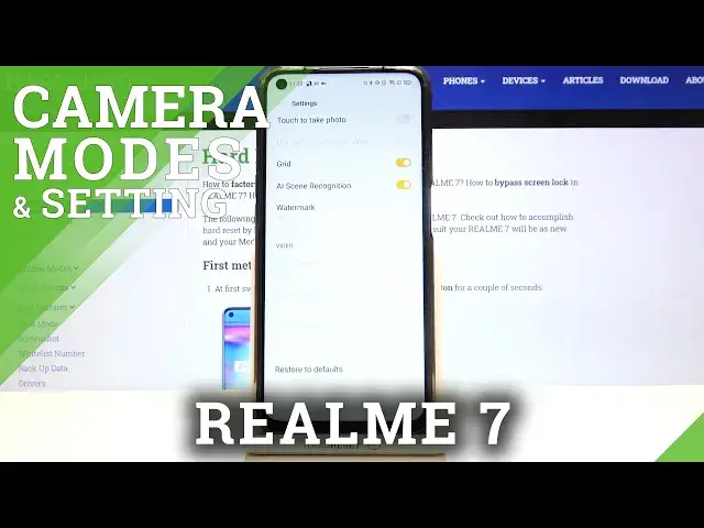 'Video thumbnail for How to Restore Factory Camera Settings on REALME 7 – Default Camera Settings'