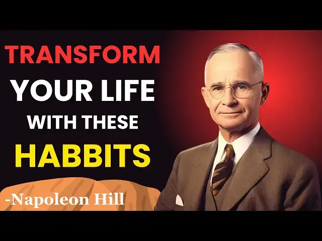 'Video thumbnail for 10 Small habits that will change your life forever | Napoleon Hill Classes'
