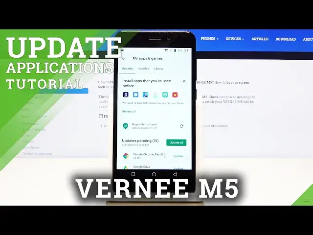 'Video thumbnail for How to Update All Apps on VERNEE M5 –  Software Actualization'