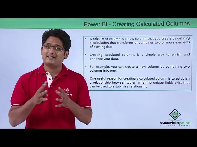 'Video thumbnail for Power BI -  Creating calculated columns'