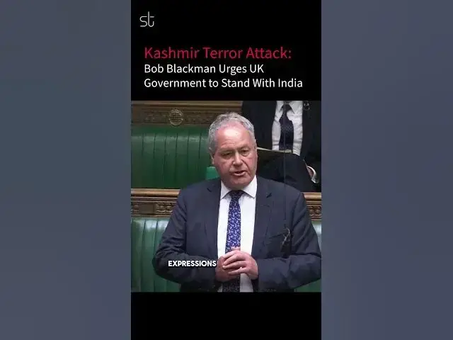 'Video thumbnail for Kashmir Terror Attack: Bob Blackman Urges UK Government to Stand With India'