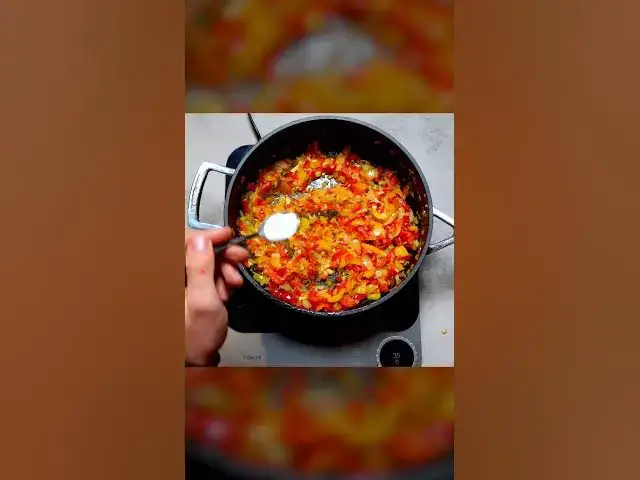 'Video thumbnail for Ina Garten Stuffed Peppers #shorts #stuffedpeppers'