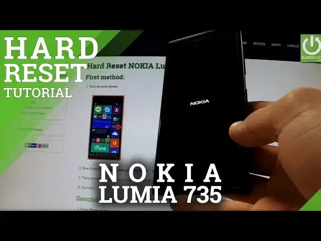 'Video thumbnail for Hard Reset NOKIA Lumia 735 - how to wipe your phone'