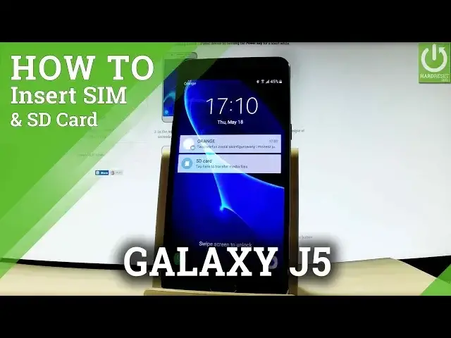 'Video thumbnail for Insert SIM & SD in SAMSUNG Galaxy J5 (2016) - Set Up SIM and SD Card'