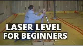 'Video thumbnail for How To Use A Laser Level (Self-Leveling Laser Basics)'