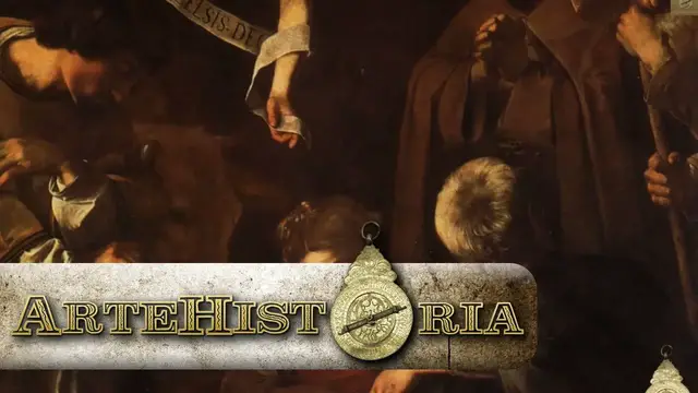 'Video thumbnail for Natividad con dos santos de Caravaggio - Vídeo para Navidad - ArteHistoria'