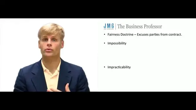 'Video thumbnail for Impossibility and Impracticability of Performance - Contract'