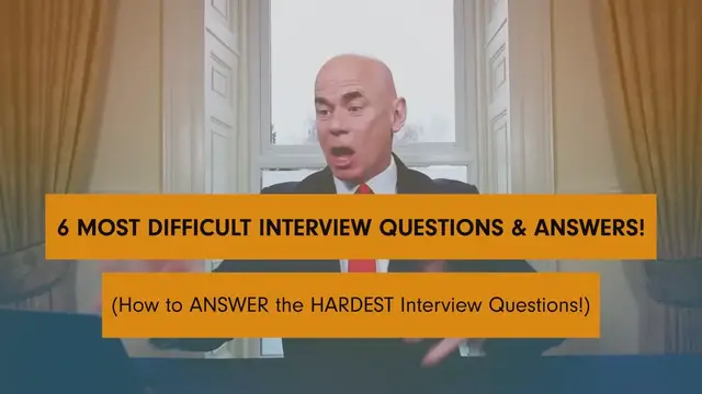 'Video thumbnail for 6 MOST DIFFICULT INTERVIEW QUESTIONS & ANSWERS! (How to ANSWER the HARDEST Interview Questions!)'